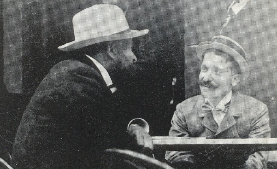 Alberto con Luigi Illica