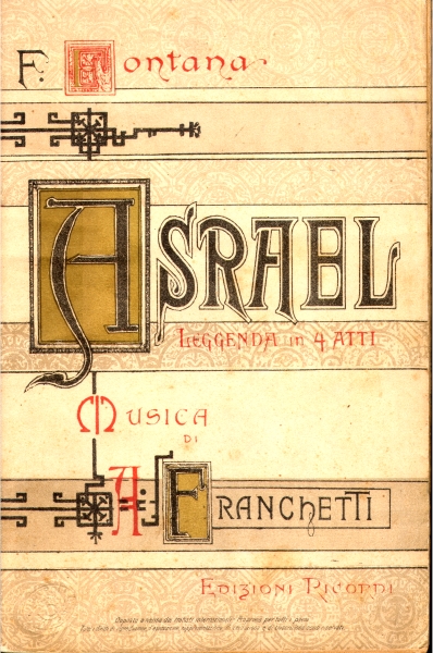 Asrael (libretto, ed. Ricordi)